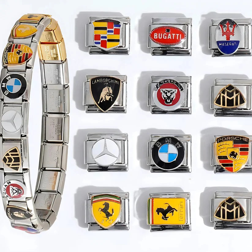 Italian Charm Car Logo Bracelet