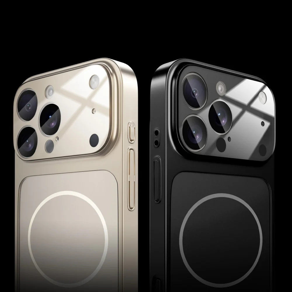 Orange Magsafe Magnetic Glass Case for iPhone